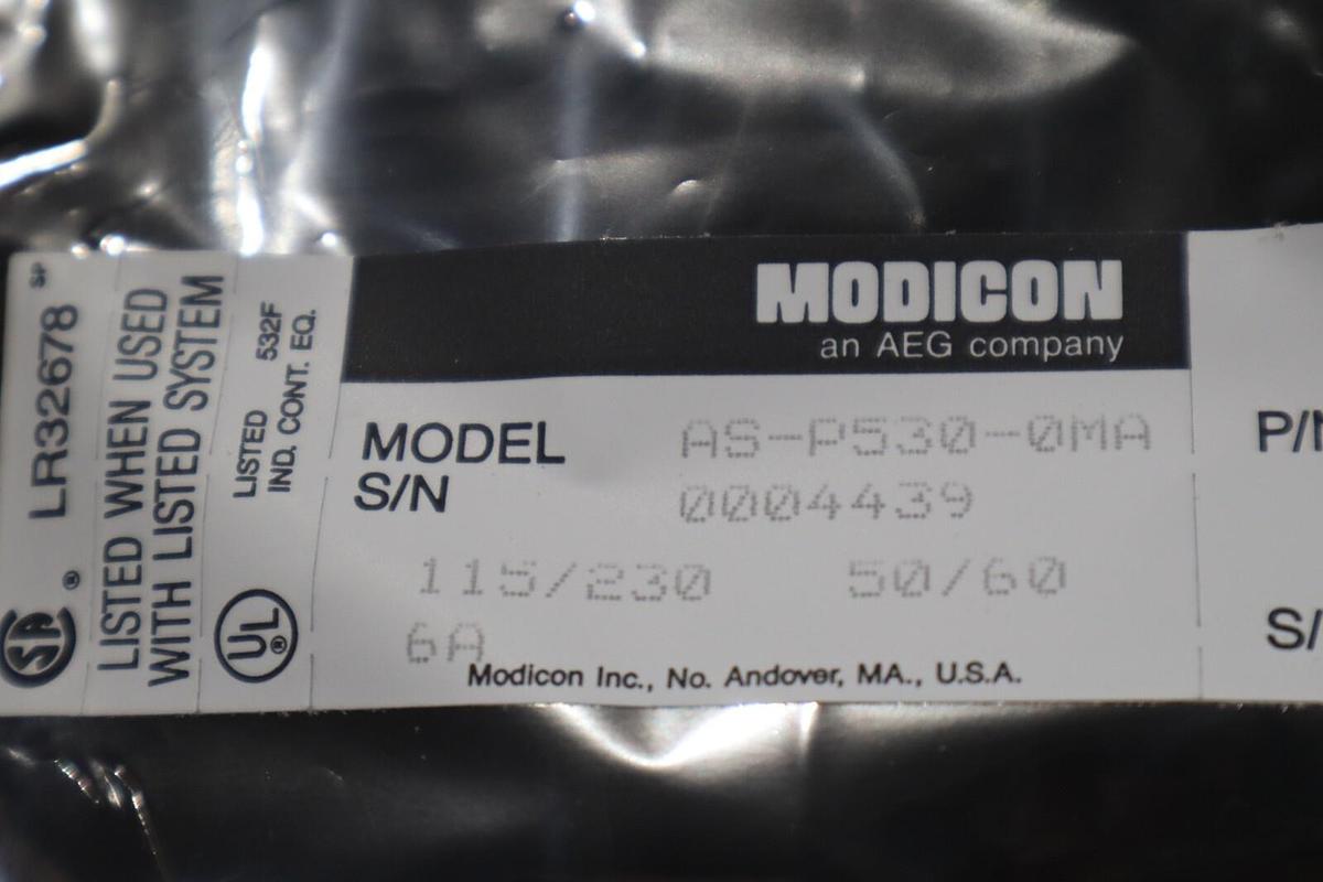 Used MODICON AS-P530-0MA 115V/230V 6A UNMP STOCK G339