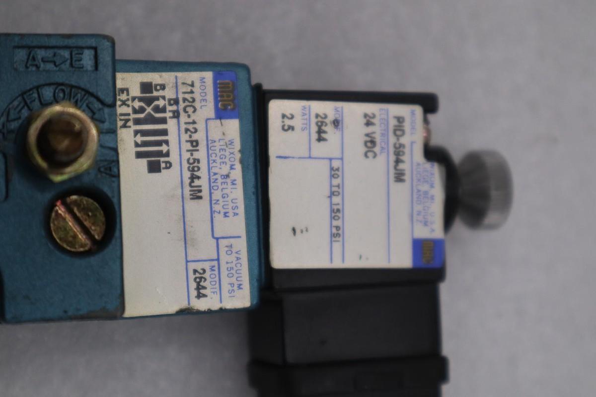MAC 712C-12-PI-594JM SOLENOID VALVE - STOCK GF270A