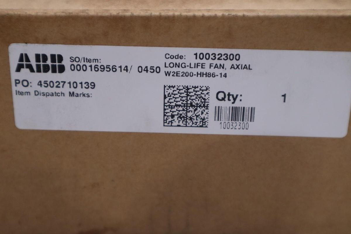 ABB W2E200-HH86-14 115V 50/60Hz 0.58/0.70A 64/80W LONG LIFE FAN AXIAL - SGF215