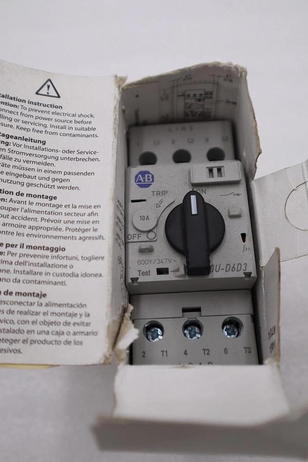 Used NEW Allen Bradley 140U-D6D3-C10 Molded Case Circuit Breaker STOCK H521A