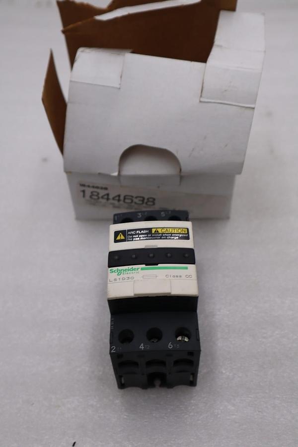 New Schneider Electric LS1D30 Fuse Holder TeSys-027308 Class CC 3P 30A #H1088A