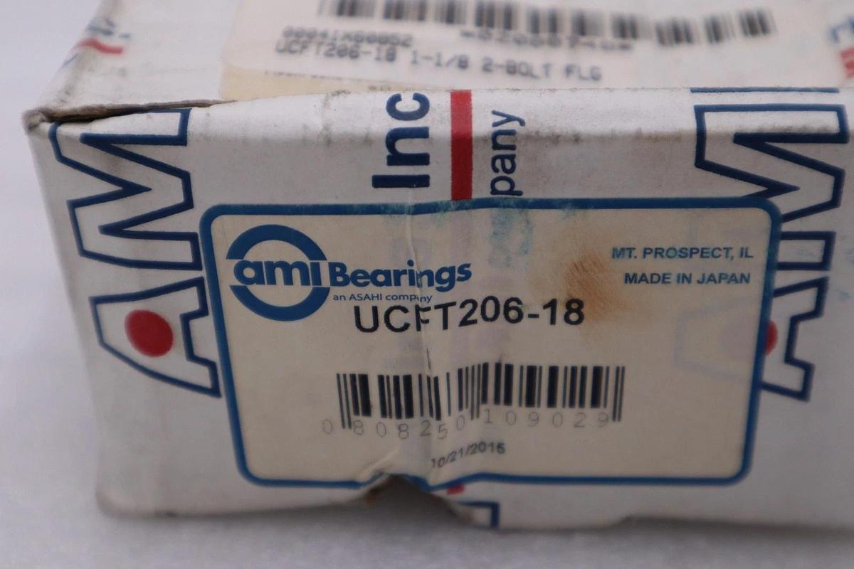 UCFT206-18 - AMI SCREW 2-BOLT FLANGE NEW OPEN BOX STOCK H935A