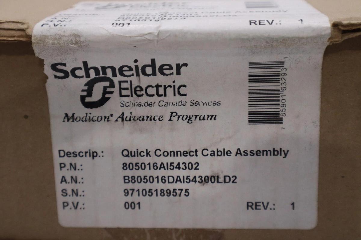Used NEW OPEN BOX SCHNEIDER ELECTRIC 805016AI54302 CABLE ASSEMBLY STOCK G56