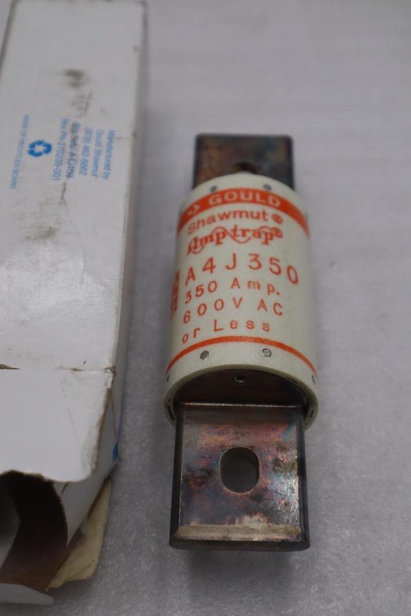 Mersen A4J350 Class J Fuse 350 Amp 600 Volt Fast-Acting Blade Mount - STK GF845