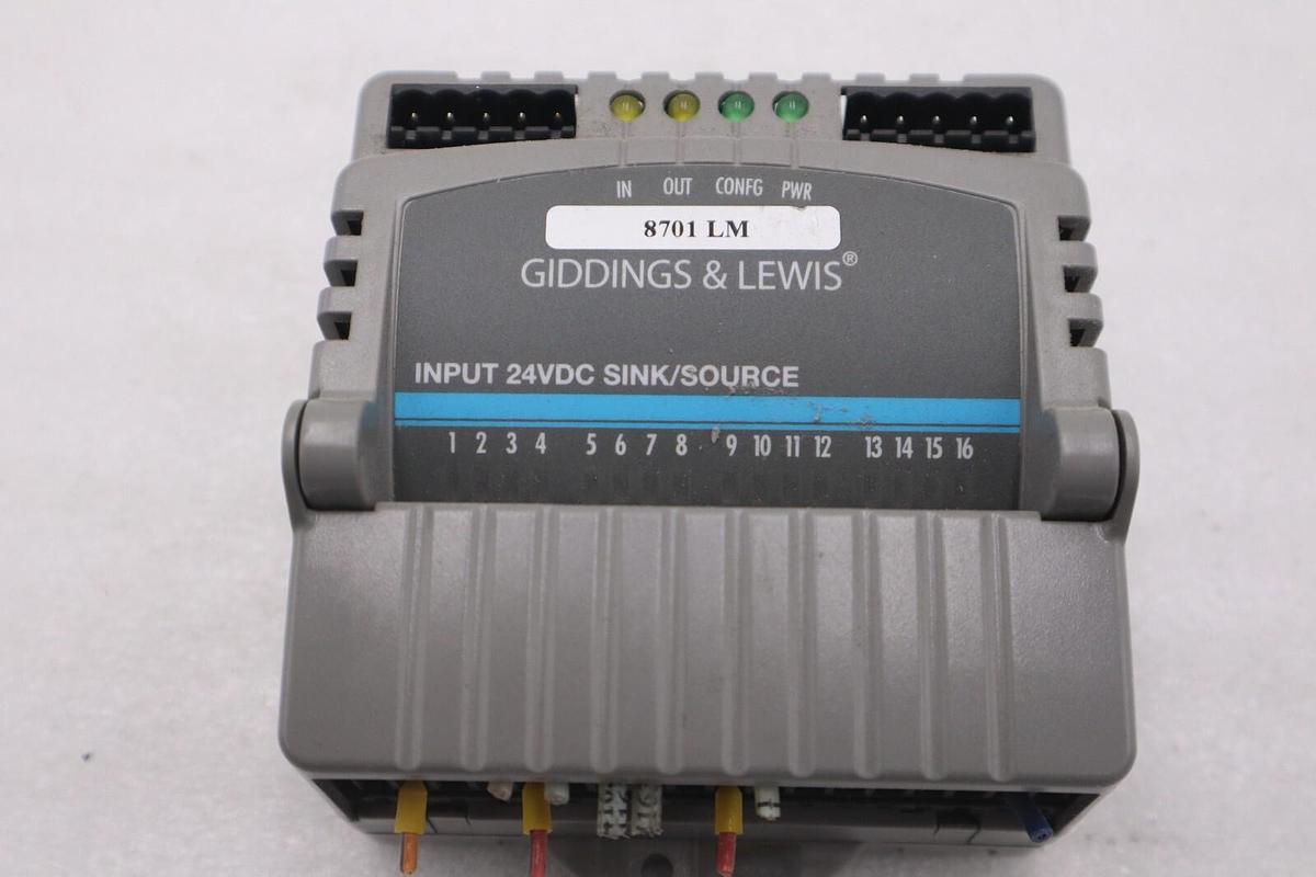 Used GIDDINGS & LEWIS M.1300.7372 R1 Input Module 24VDC SINK/SOURCE STOCK 650-D