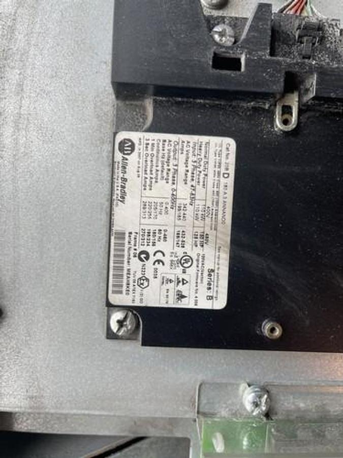 Used Allen Bradley 20BD180A3ANNAND0 SERIES B POWERFLEX 700 DRIVE VFD 150 HP S-151A