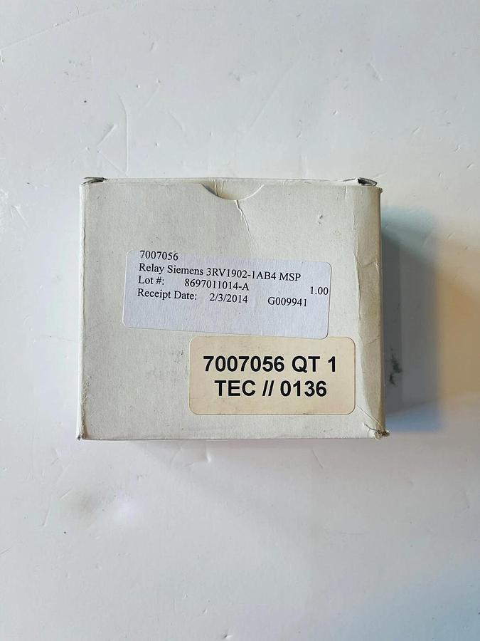 Siemens 3RV1902-1AB4 Undervoltage Trigger #K-653