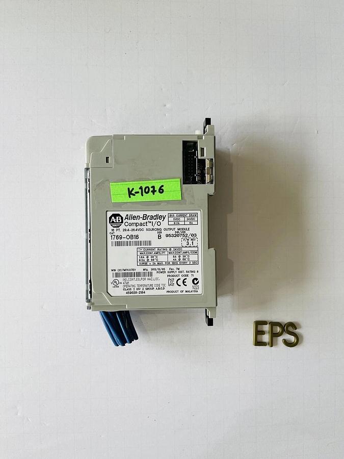 Used Allen-Bradley 1769-OB16 SER B F/W REV 3.1 Compact I/O Module #K-1076