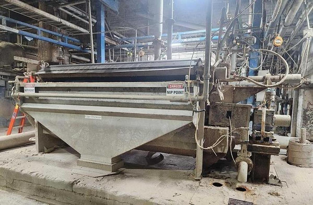 Used J.H. HORNE 100" WIDE X 48" DIA. DRUM THICKENER W/ SPARE DRUM