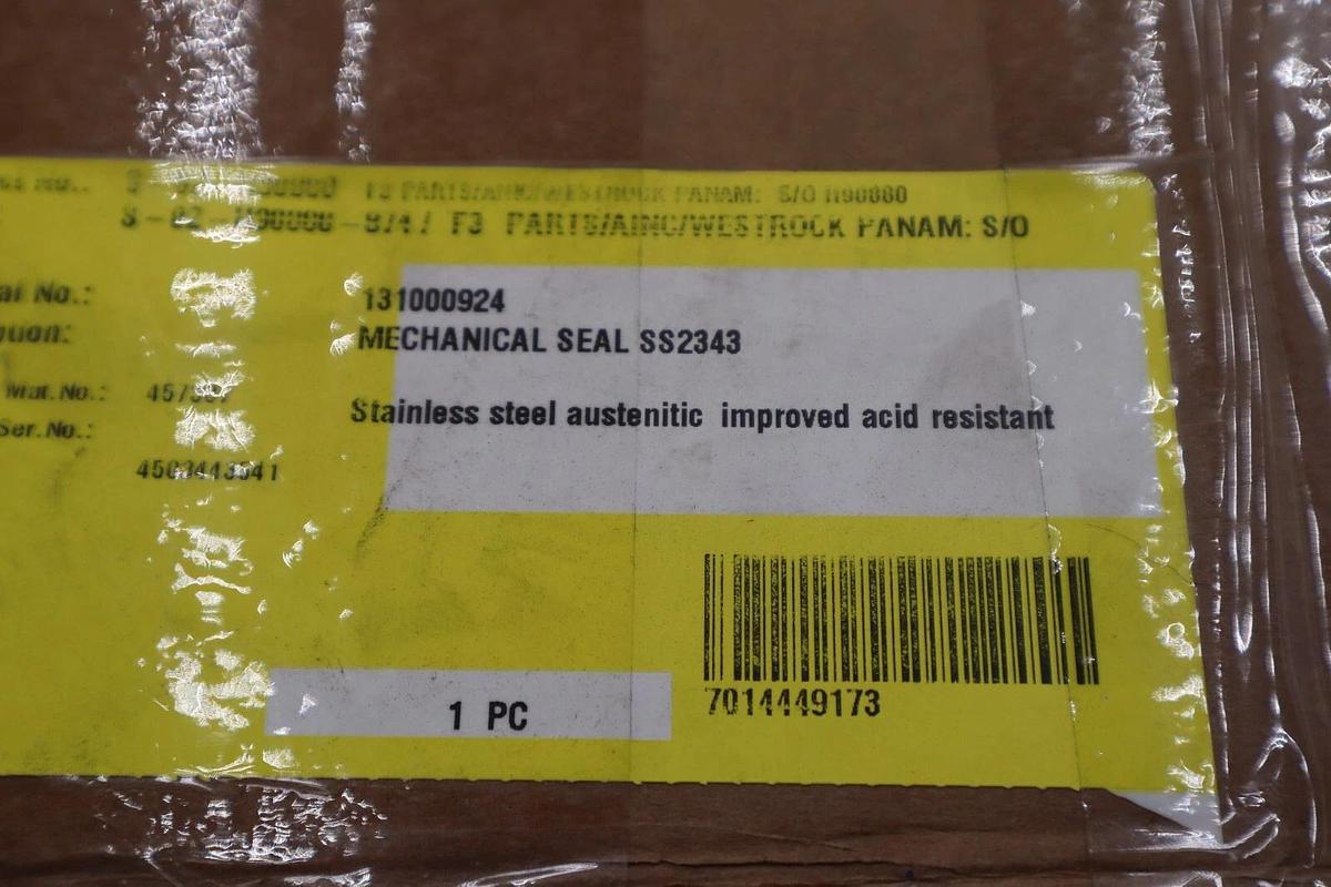 Mechanical Seal SS2343 Stock #3643