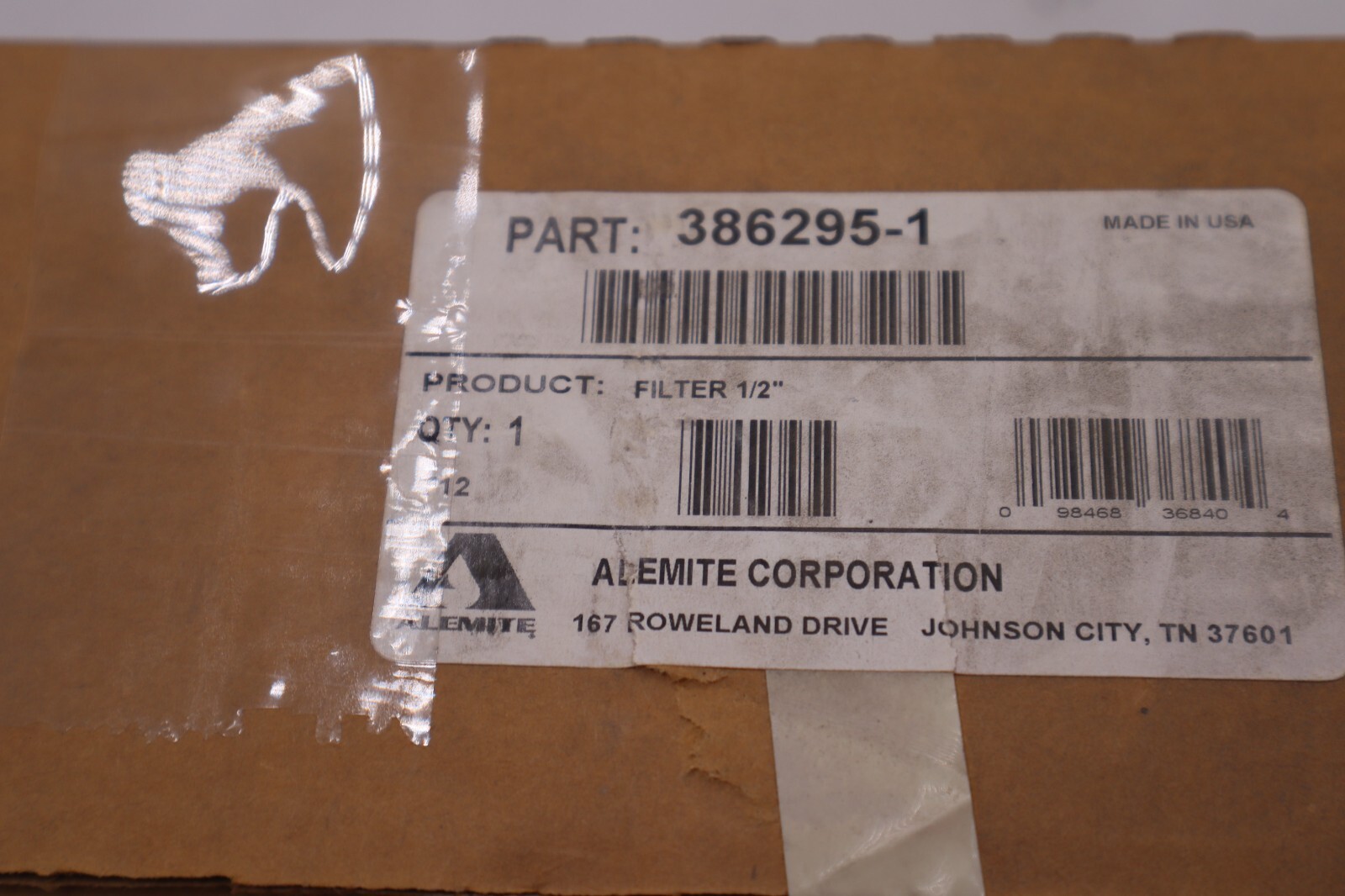 Used ALEMITE 386295-1 FILTER 1/2" STOCK #3071