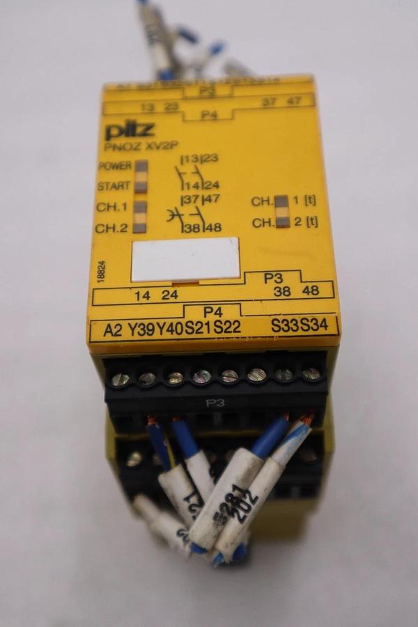 Used PILZ 777504 Safety Relay PNOZ XV2P 0.5/24VDC 2N/o 2N/o STOCK H1825