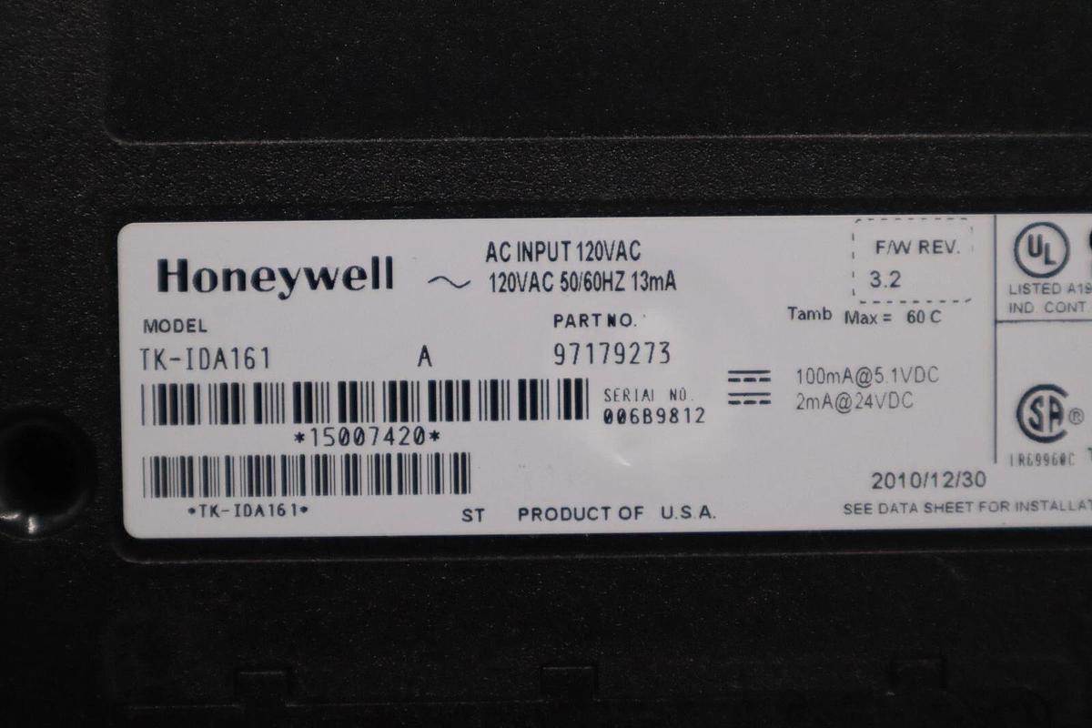 Used HONEYWELL TK-IDA161 97179273 DIGITAL INPUT MODULE 120VAC STOCK K-472