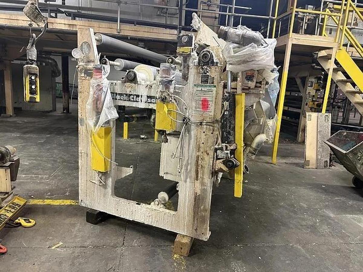 Used 62" BLACK CLAWSON AIR KNIFE COATER WITH MAYER ROD COATER
