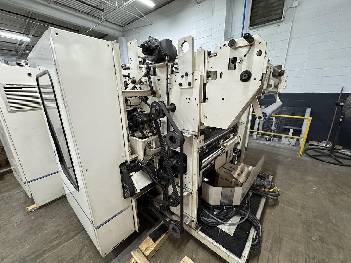 Used 42" WIDE ELSNER ENR-1000 AUTOMATIC REWINDER FOR NONWOVEN WIPES 10" REWIND DIA.