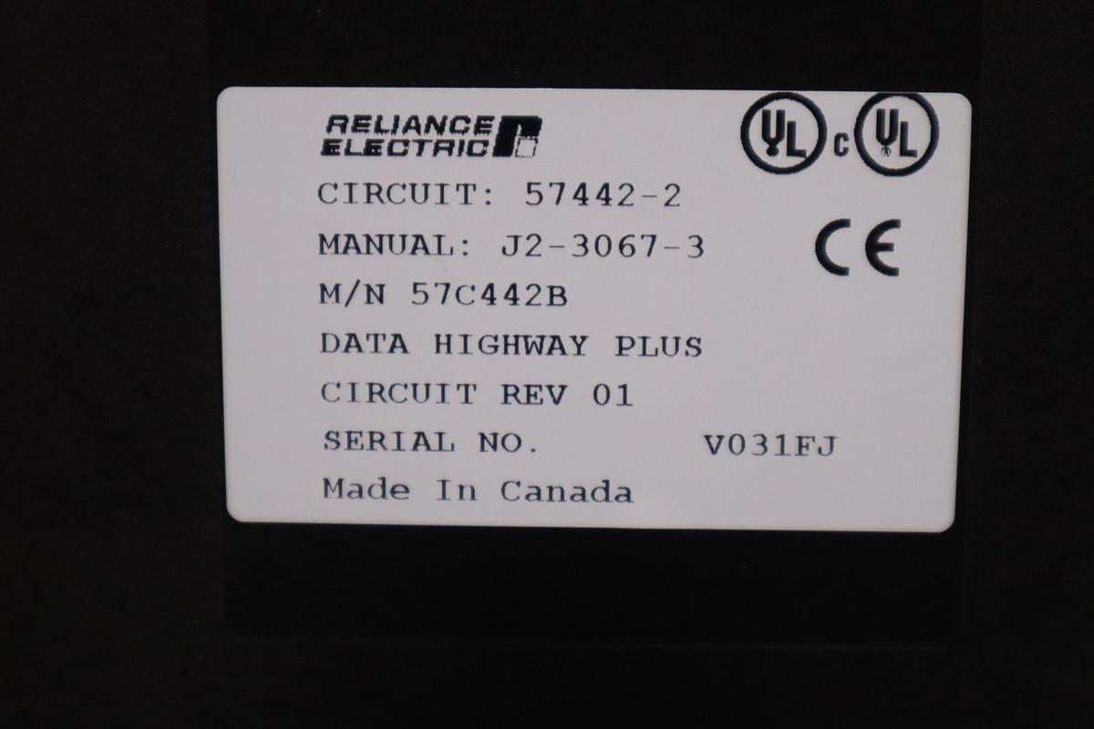 Used RELIANCE ELECTRIC 57C442B DATA HIGHWAY PLUS INTERFACE STK GF1400