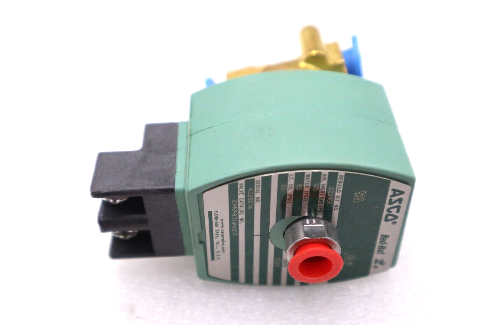 Used ASCO OFKF8314H007 SOLENOID VALVE 3-WAY 1/4 IN 120 VAC STOCK #K-2281