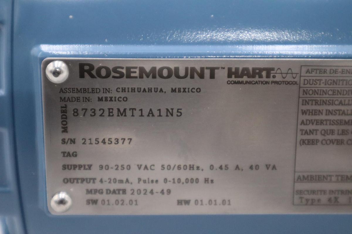 ROSEMOUNT HART 8732EMT1A1N5 / 8732EMT1A1N5 - NEW - STOCK 3107CC