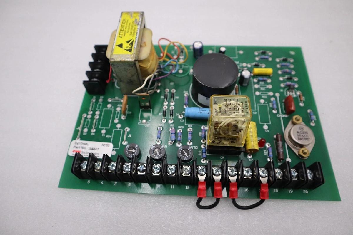 Used NEW FMC 156447 SYNTRON CONTROL BOARD CIRCUIT BOARD STOCK H1386