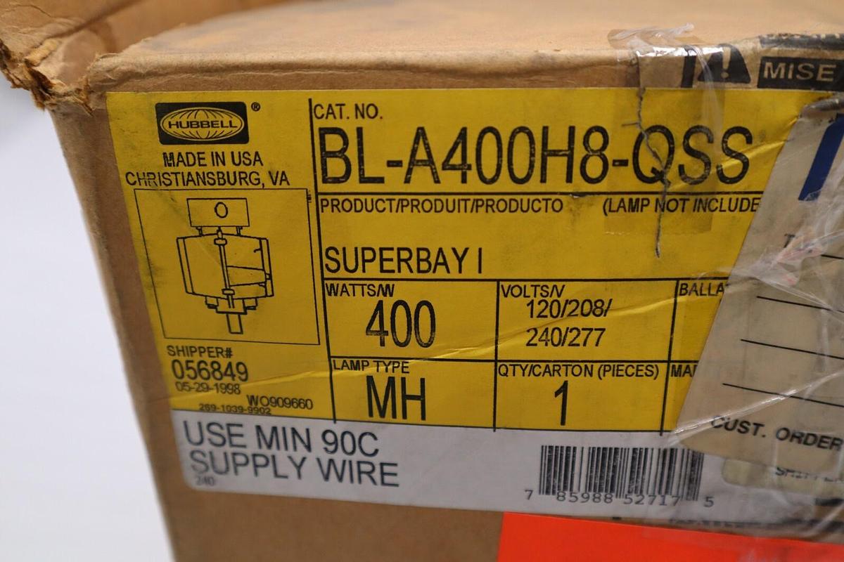 Used NEW OPEN BOX HUBBELL BL-A4008WH-QSS STOCK 5273