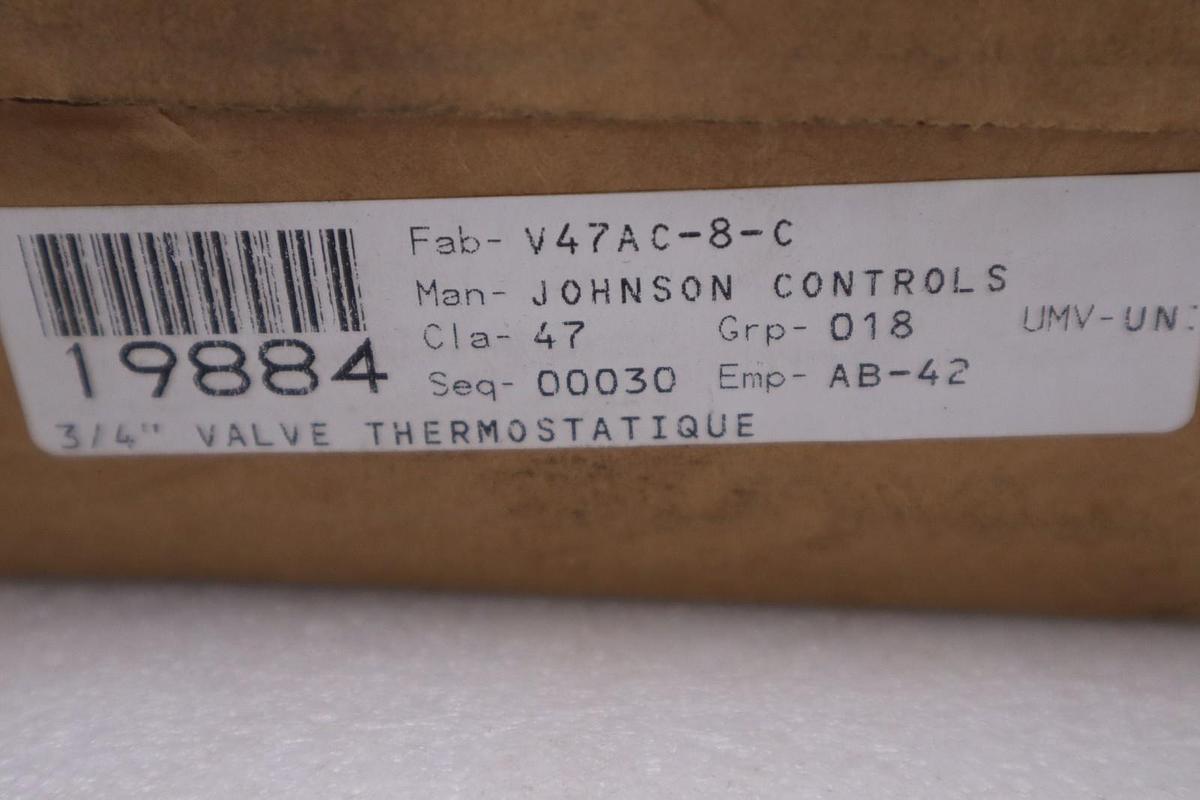 Johnson Controls V47AC-8C Regulating Valve 2 Way 3/4" NPT 150psi - STOCK GF448A