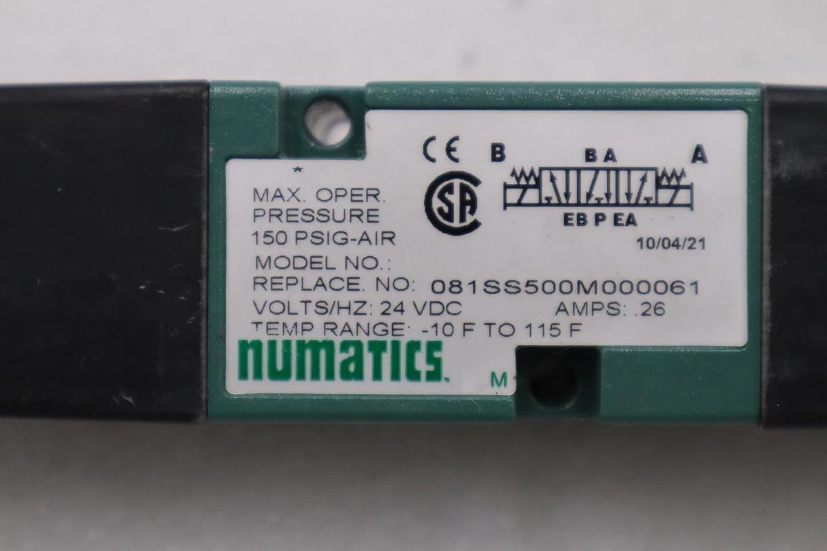 Numatics 081SS500M000061 Pneumatic Air Solenoid Manifold Valve STOCK H1508