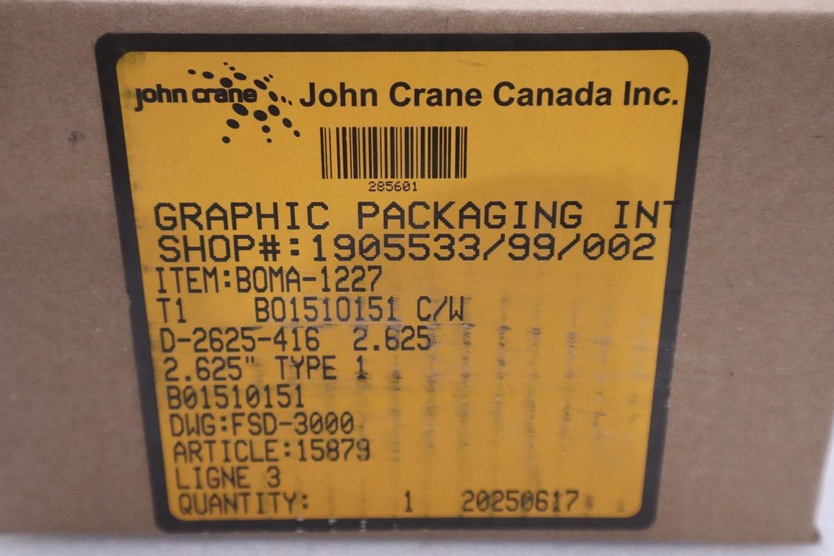 John Crane FSD-3000/ D-2625-416 TYPE 1 2.625" Spring Seal Assembly - STK GF478A