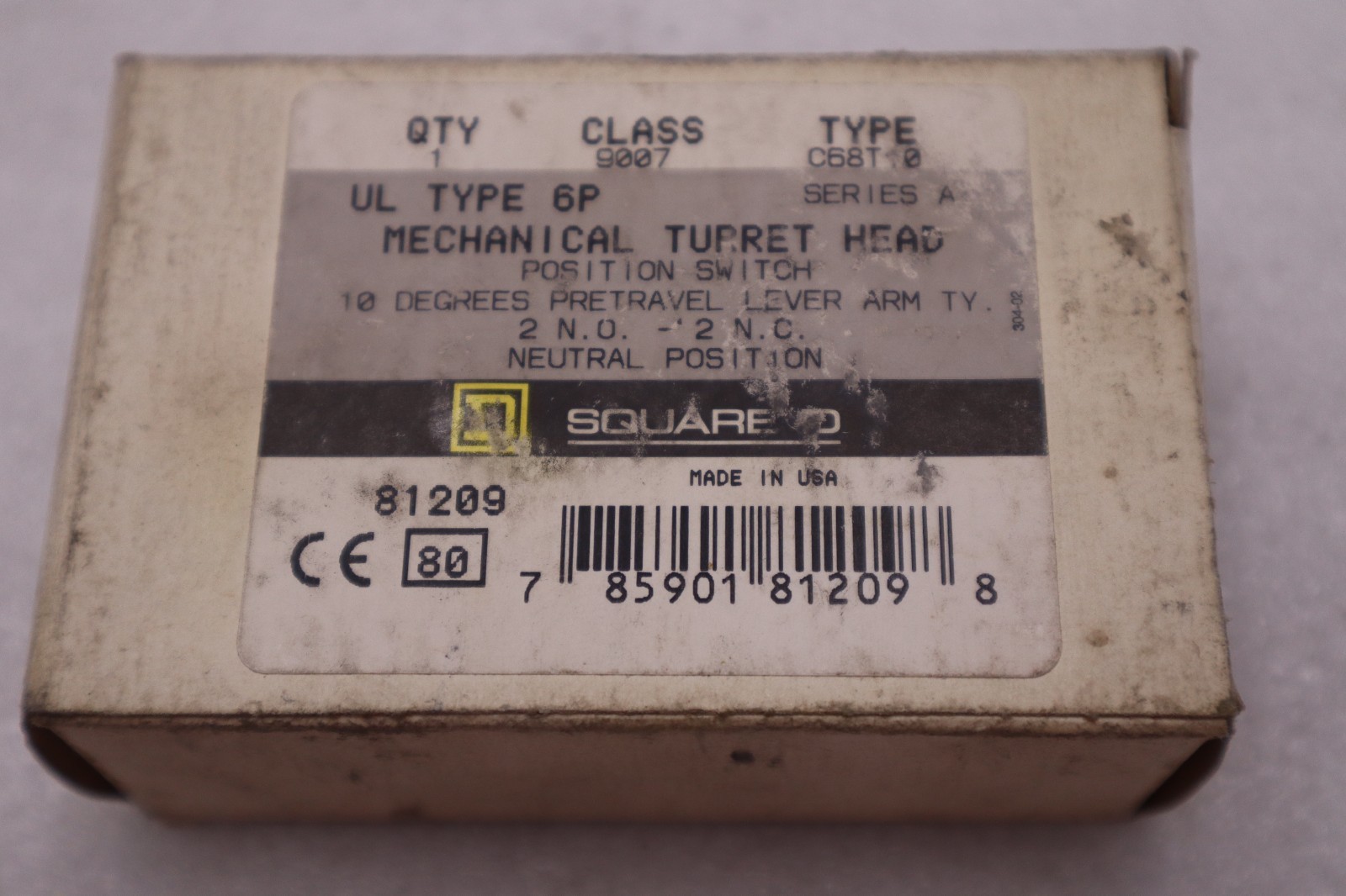 Used NEW OPEN BOX Square D 9007C68T10 Limit Switch STOCK GF738A