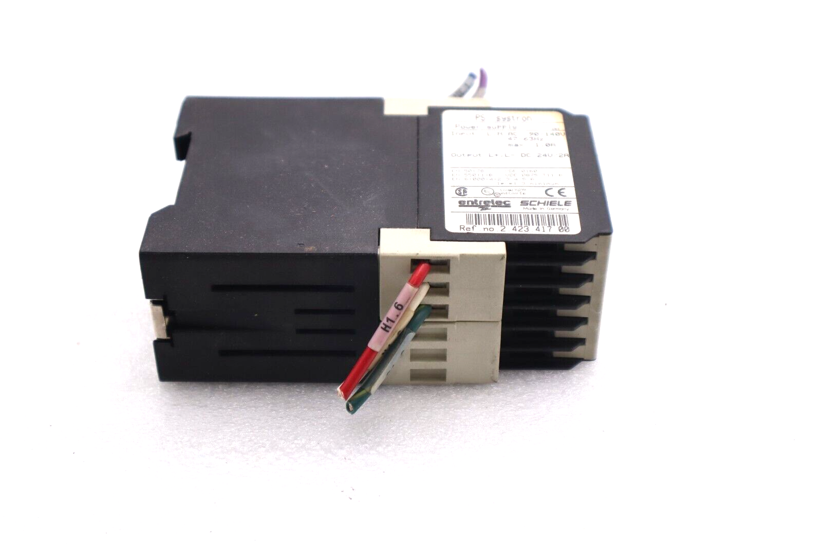 Used ENTRELEC SCHIELE PS SYSTRON POWER SUPPLY 90-140V-AC 24V-DC 2A #L-416