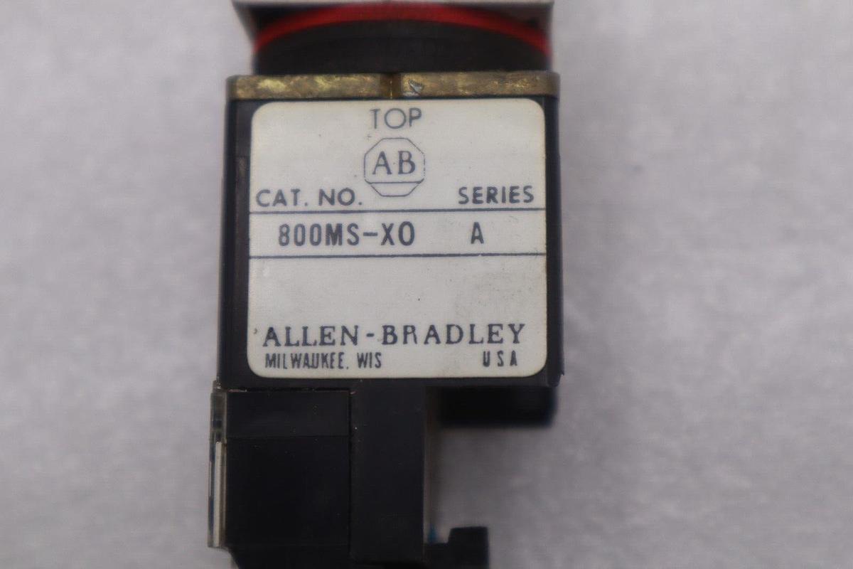 Used ALLEN BRADLEY BULLETIN 800MS-X0 SERIES A STOCK #K-3693