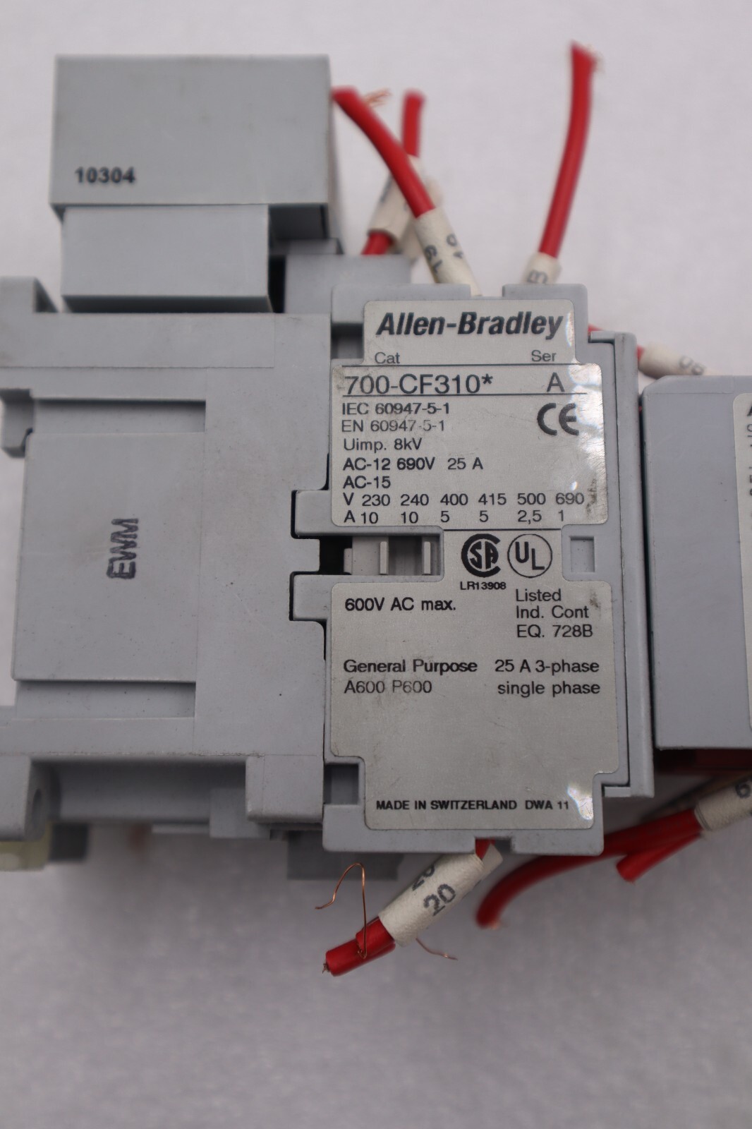 Used Allen-Bradley 700-CF310 SER A Used Safety Control Relay Contractor #K-754-A