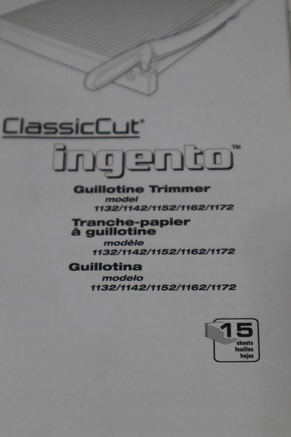 Used Swingline 1152A Guillotine Paper Trimmer 15 Sheets 18In - STOCK 3095CC