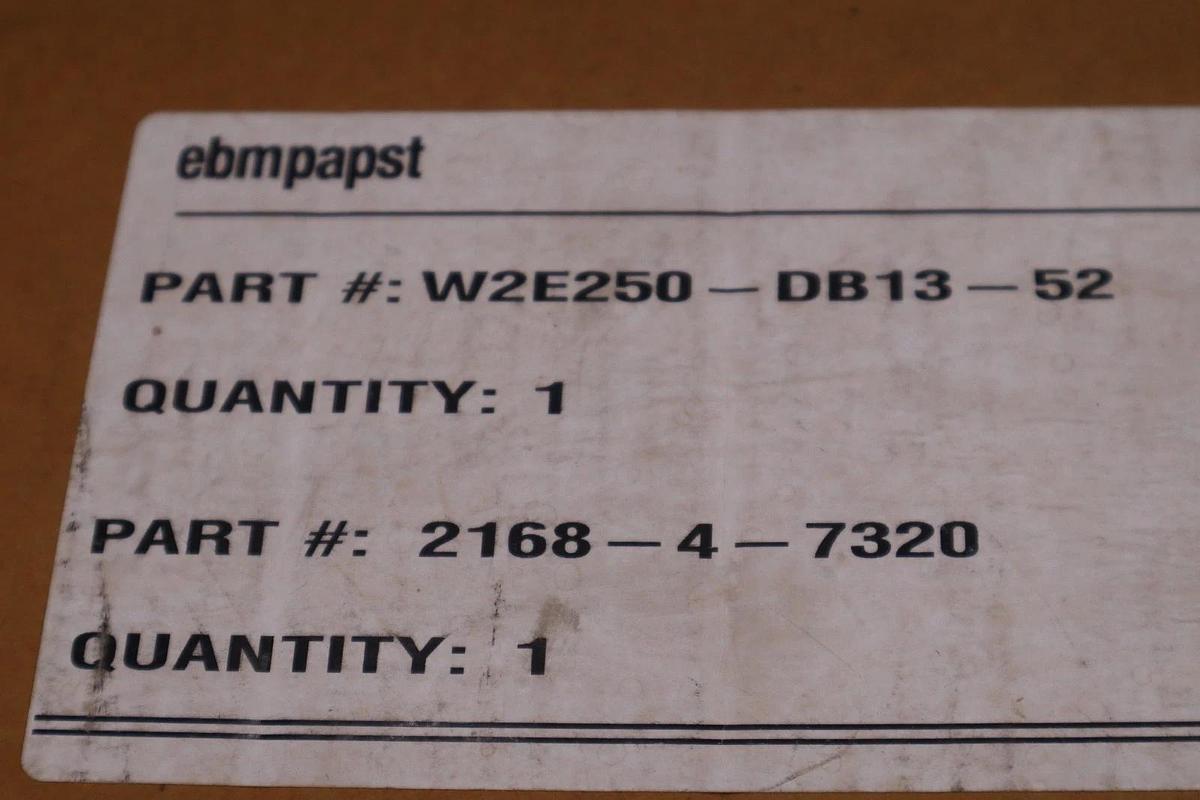 Used AC AXIAL FAN EBM PAPST W2E250-DB13-52 115-60HZ 180W - STOCK 3702CC