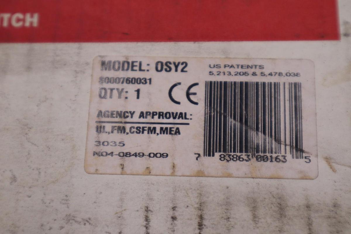 System Sensor OSY2 Supervisory Switch S000760031 Electrical Switch STK 5215CC