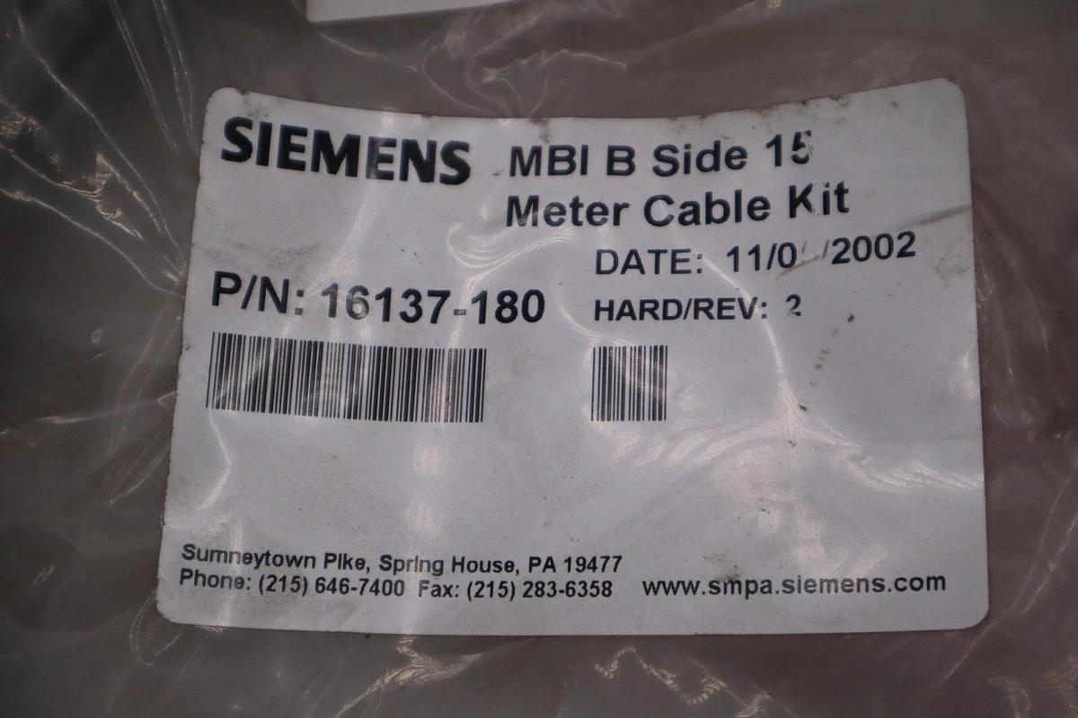 Used NEW Siemens 16137-180 MBI B Cable Kit Side 15M STOCK 5679A