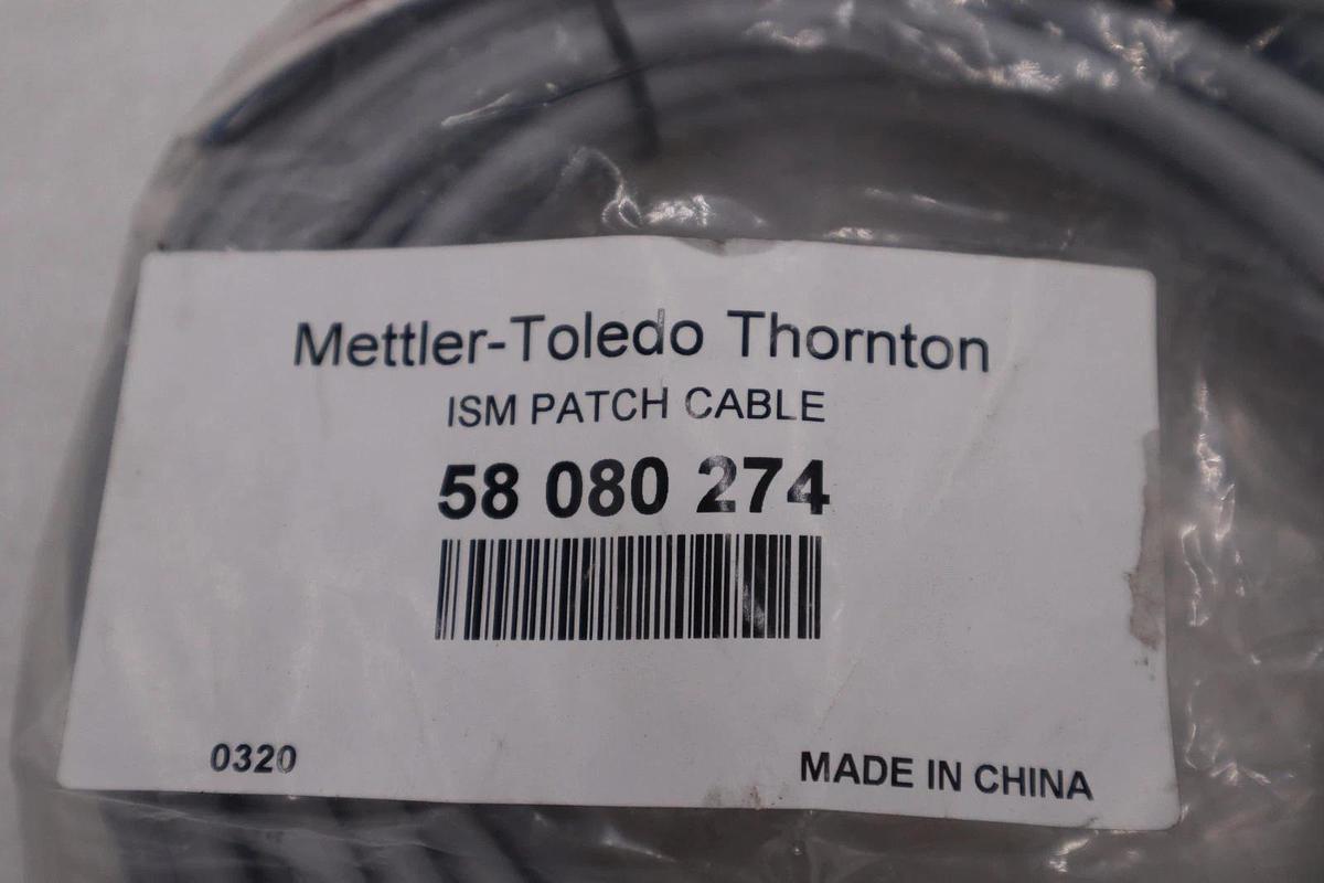 Used Mettler Toledo Thornton 58 080 274, 58080274 Conductivity Cable ISM PATCH CABLE