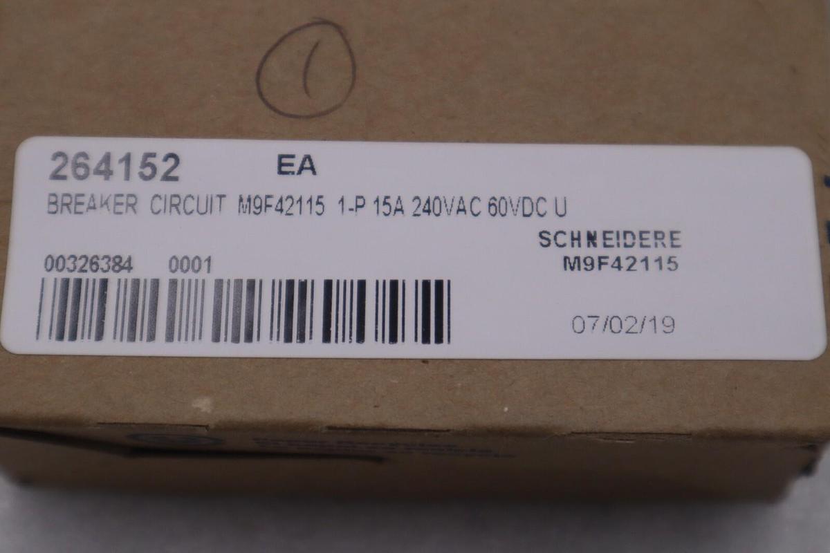 Used NEW OPEN BOX M9F42115 Square D Circuit Breaker STOCK G772A