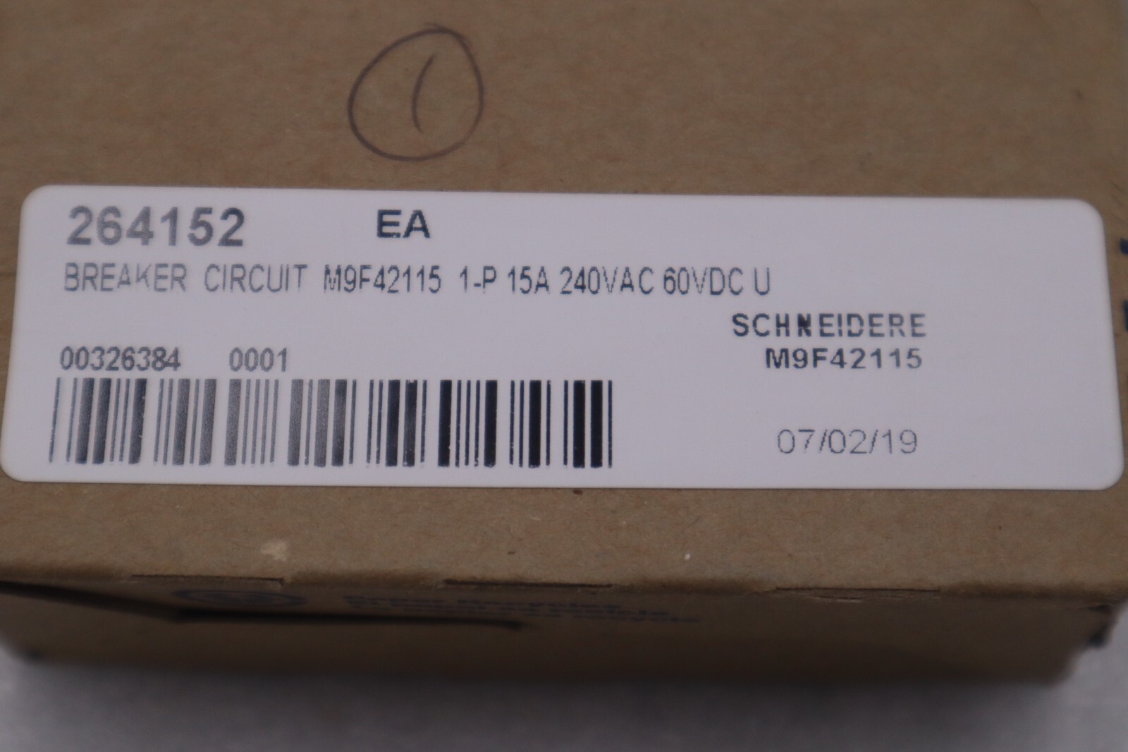 Used NEW OPEN BOX M9F42115 Square D Circuit Breaker STOCK G772A