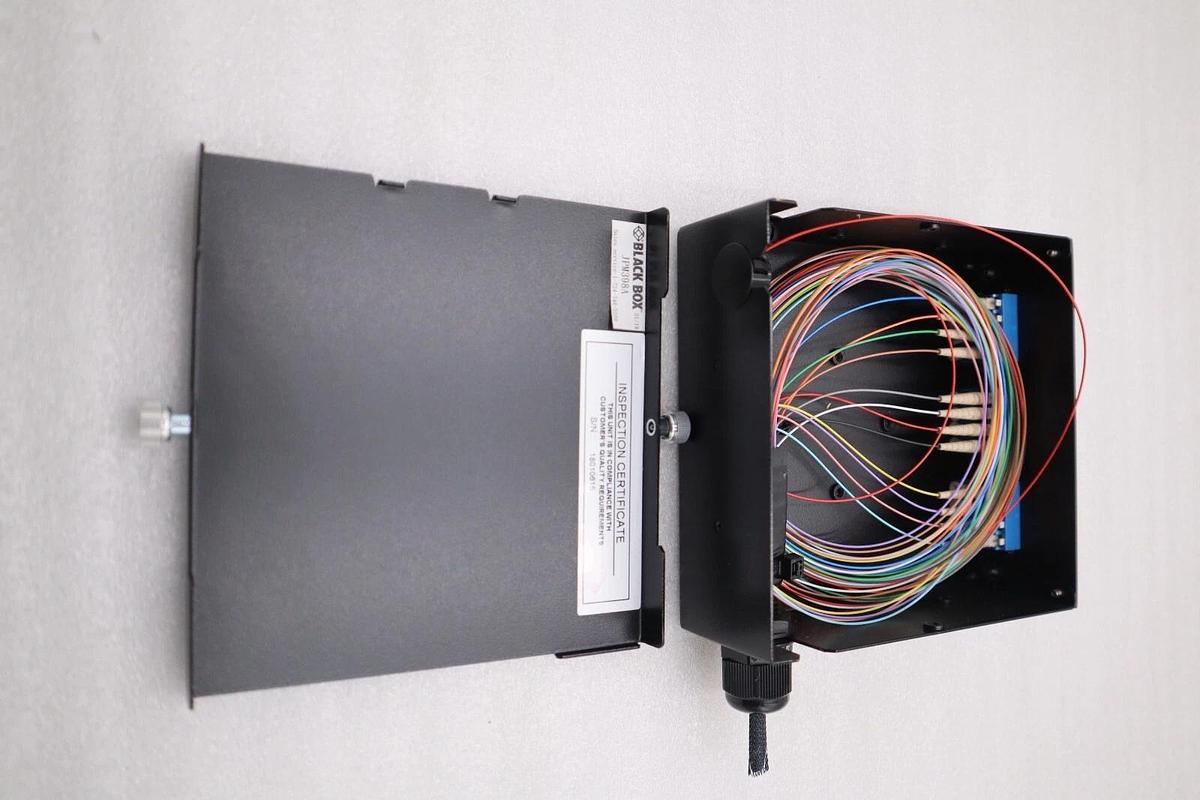 Used Black Box JPM398A JPM39 Series DIN Rail Mini Fiber Enclosure STOCK K-1119-A