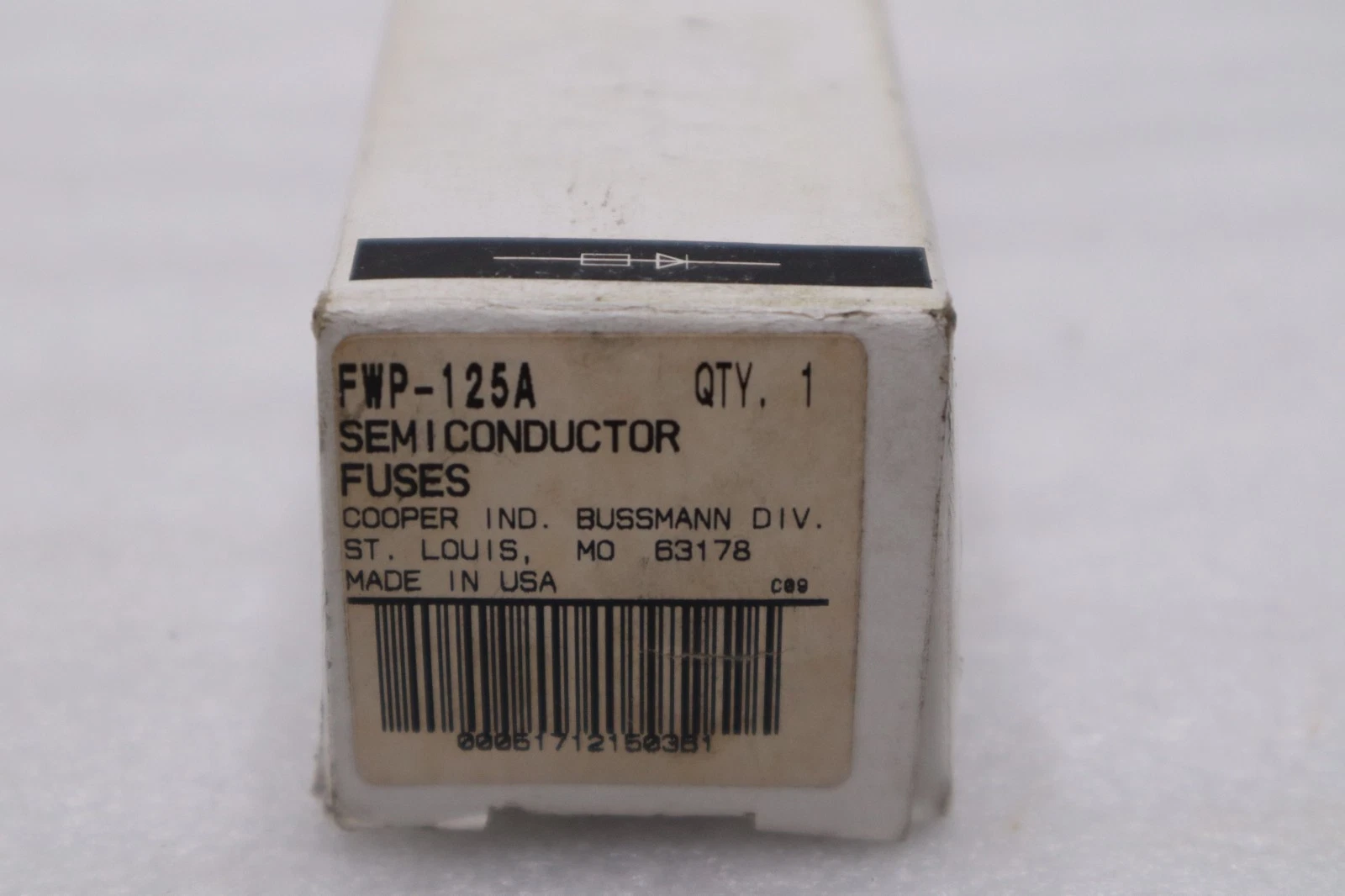 Used LOT OF 2 - BUSSMANN FWP-125A FUSE - STOCK H1702A