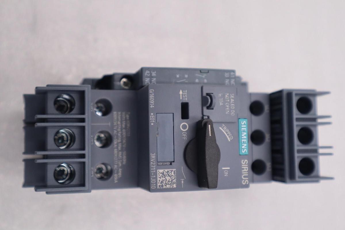 Used NEW SIEMENS 3RV2901-1A LATERAL AUXILIARY SWITCH 2 POLE 1NO/1NC STOCK B-1697