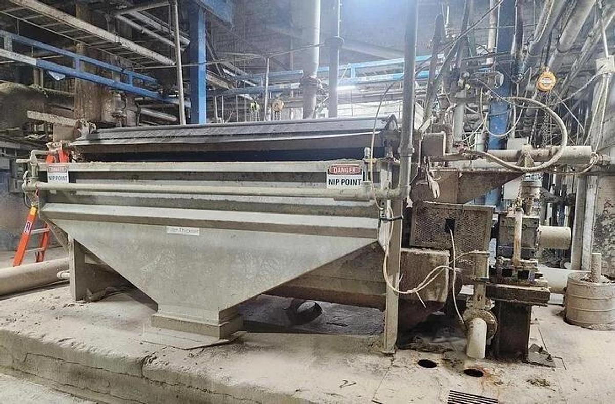 Used J.H. HORNE 100" WIDE X 48" DIA. DRUM THICKENER W/ SPARE DRUM