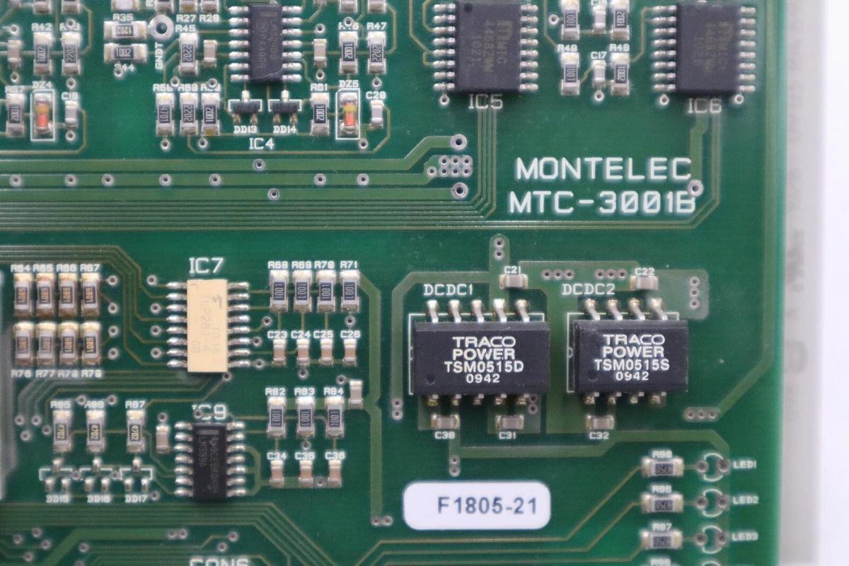 Used PASABAN MONTELEC MTC3001-DC DRIVE CONTROL PLC #3975-A