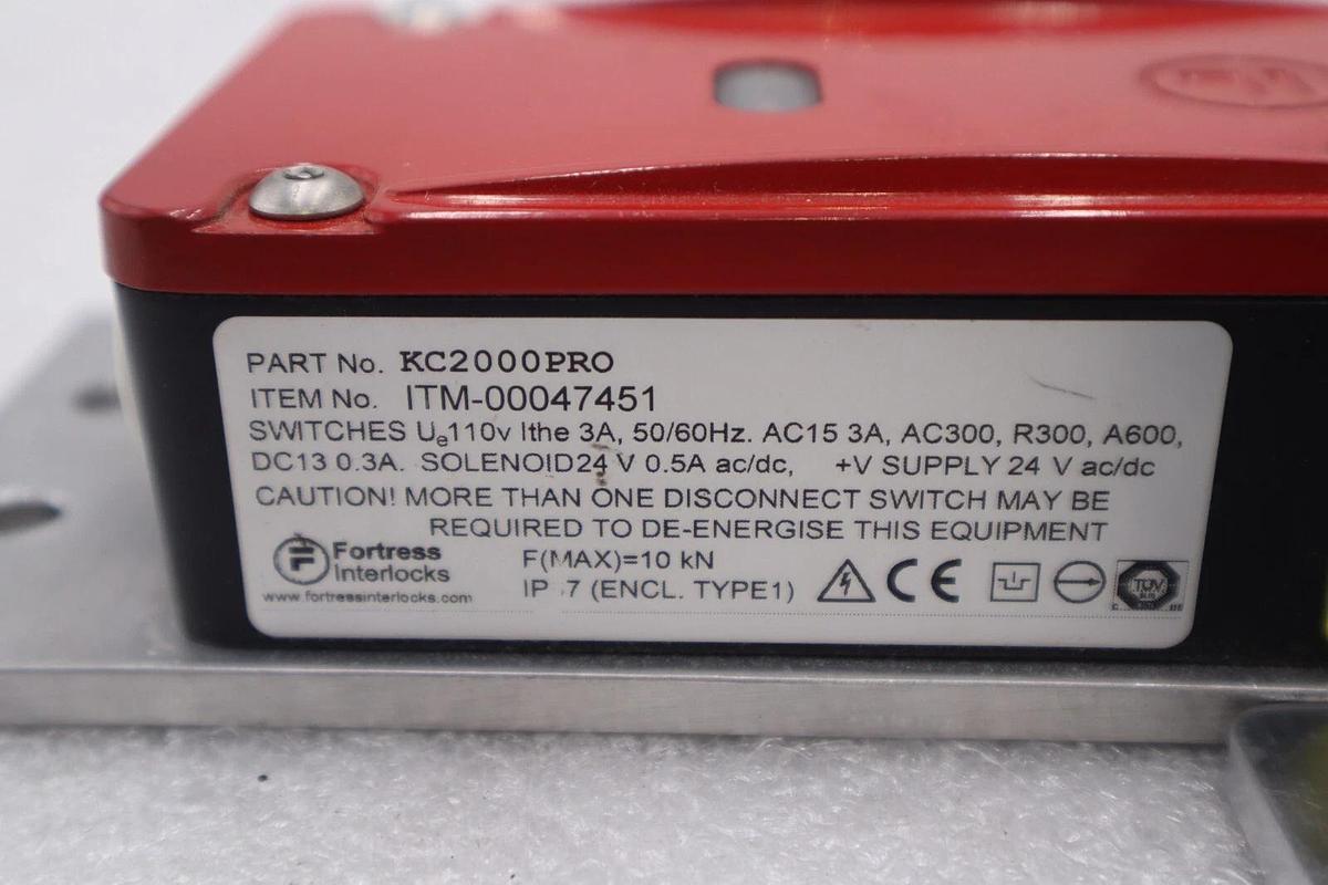 Used FORTRESS INTERLOCKS 17326041  PROLOK SOLENOID CONTROLLED BODY #K-2653