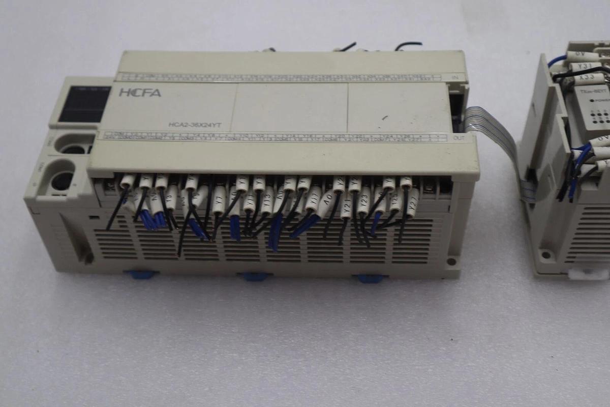 Used HCFA PLC Controller HCA2-36X24YT-A Input: AC85~264V 50/60Hz 35W/Max Stock #K-175