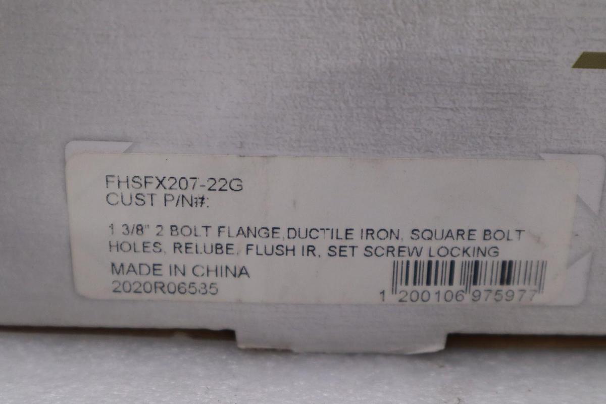 Used NEW OPEN BOX FHSFX207-22G - PEER BEARING STOCK H925A
