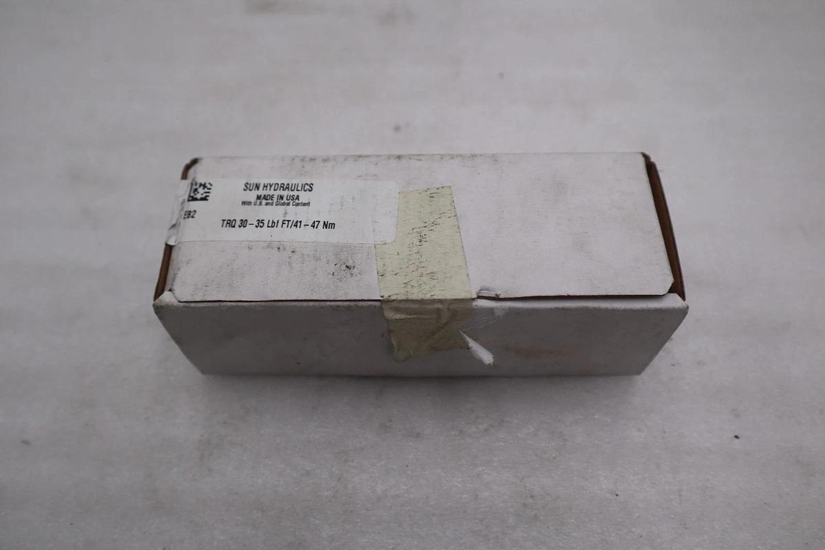 Used Sun Hydraulics Trq 30-35 Lbf Ft/41-47 Nm - NEW IN BOX - STOCK GF337A