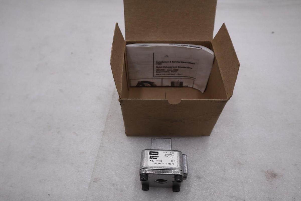 Used NEW OPEN BOX Parker 0R25B Quick Exhaust Valve STOCK GF224A