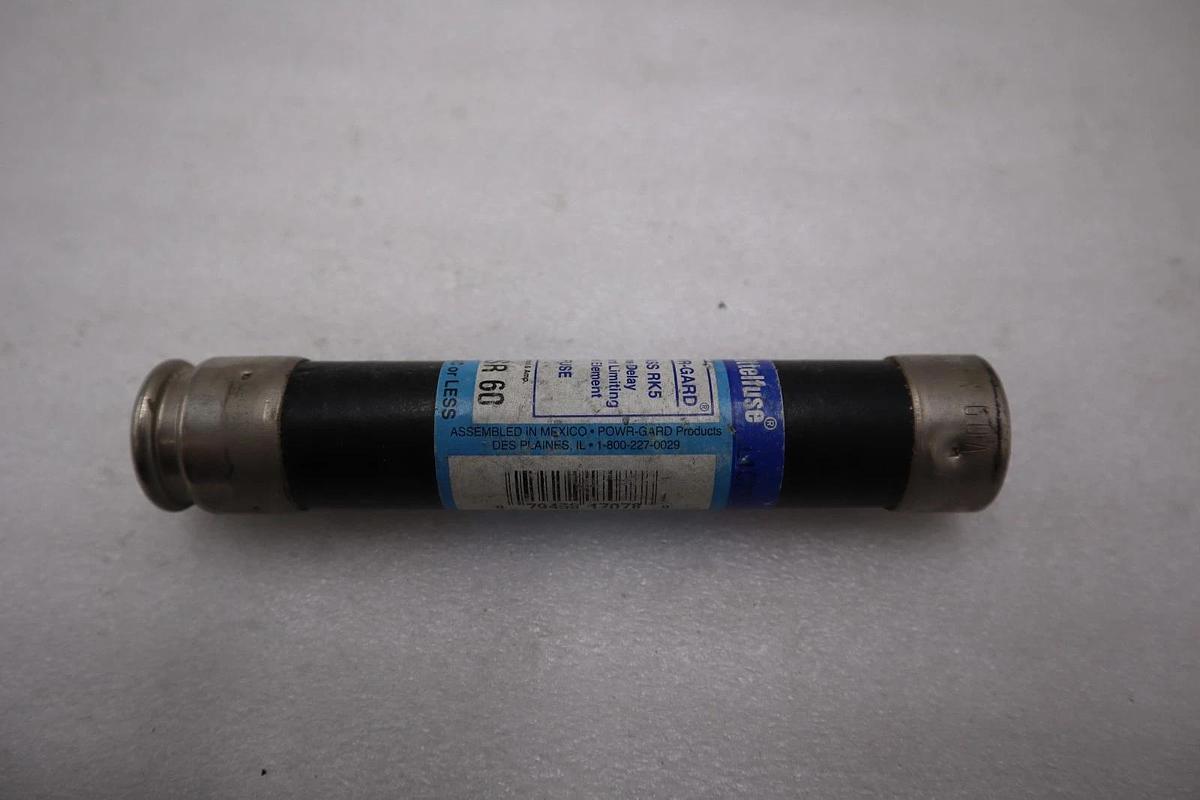 Used LOT OF 6 - LITTELFUSE FLSR-60 FLSR 60 DUAL ELEMENT TIME-DELAY FUSE STOCK H598A 79458170115