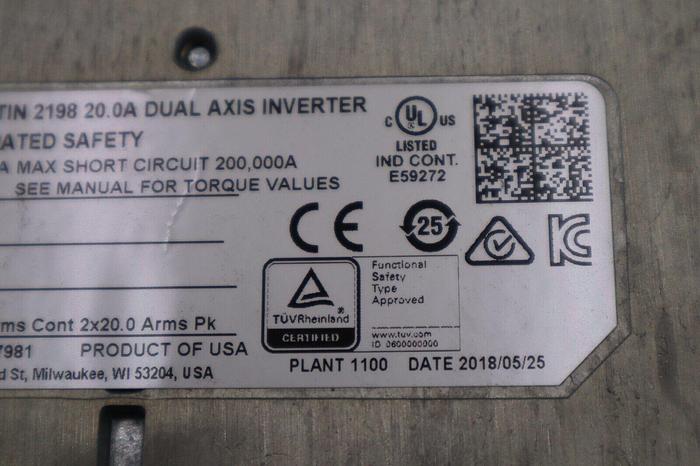 Used ALLEN BRADLEY 2198-D020-ERS3 / 2198D020ERS3 USED KINETIX 5700 STOCK 5701